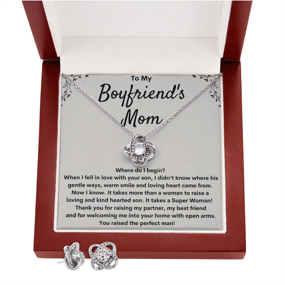Gift for Boyfriend's Mom - Love Knot Earring Set - Where Do I Begin