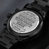 Gift For Him - Engraved Watch - You Make Me A Better Person