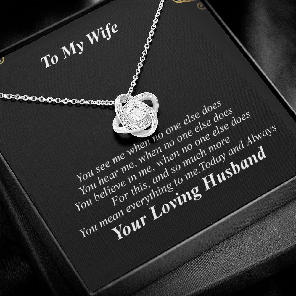 To My Wife Necklace - You Are My Everything