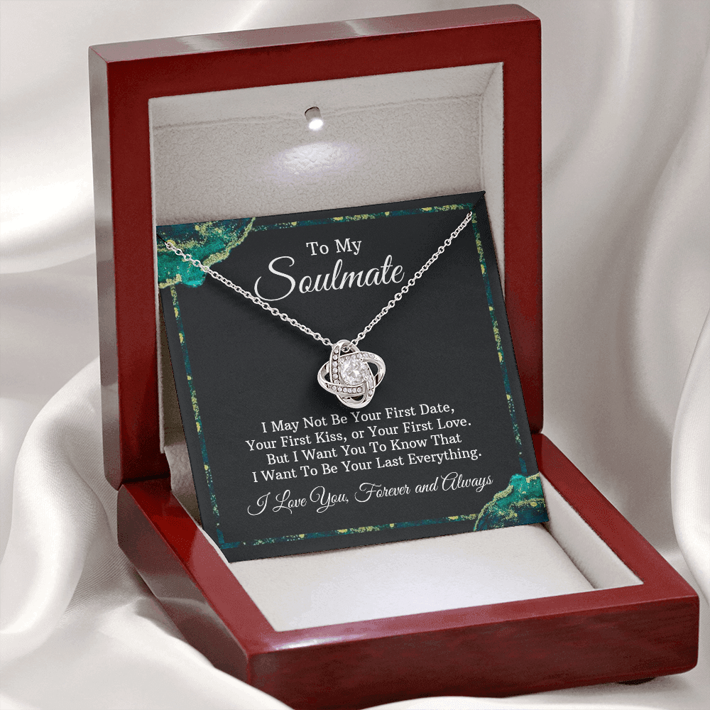 To My Soulmate Love Knot Necklace- Always and Forever