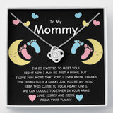 Gift For Expecting Mom To Be - To My Mommy Love Knot Necklace