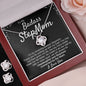 Stepmom Love Knot Necklace & Earring Set From Step Daughter