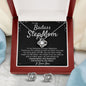 Stepmom Love Knot Necklace & Earring Set From Step Daughter