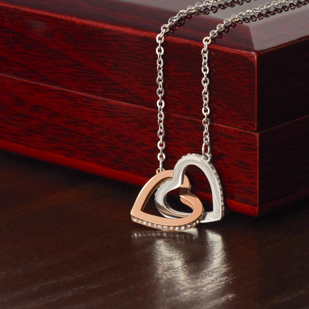 Gift For Expecting Mom To Be - To My Mommy Forever Interlocking Hearts Necklace
