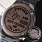 Gift For Dad, Wood Watch For Men, Engraved Wooden Watch Gift- Best Friends For Life