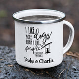 Dogs More Than People Stainless Steel Camping Mug