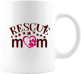 RESCUE MOM 11 OUNCE WHITE COFFEE MUG 