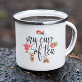 My Tea White Camping Mug
