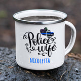 Police-Wife White Camping Mug