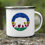 Elephant White Camping Mug