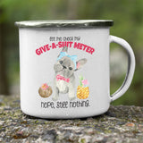 Give A Shit White Camping Mug