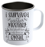 I Survived White Camping Mug
