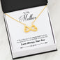 "BEST MOM" HEART-SHAPED INFINITY NECKLACE - (FROM SON)