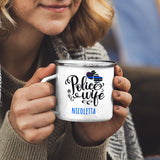 Police-Wife White Camping Mug