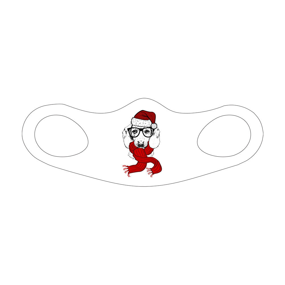 Dachshund Christmas Fitted Face Mask And Covering. Perfect for Dog owners and Lovers, family and friends. Makes a great gift and stocking stuffer!Cozy and breathable.No uncomfortable elastic to rub. Non-medical-grade,Made in USA, Washable, Reusable, Easy to speak through, non-volume-canceling