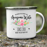 Awesome-wife White Camping Mug