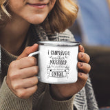 I Survived White Camping Mug