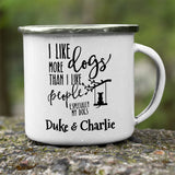 Dogs More Than People Stainless Steel Camping Mug