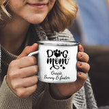 Dog Mum White Camping Mug