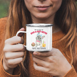 Give A Shit White Camping Mug