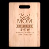 BEST MOM HANDS DOWN CUTTING BOARD