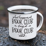 Book Club White Camping Mug