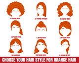 Orange hair and hairstyle chart for Make your own coffee scrubs and rubber gloves nurses mug. you choose the hairstyle, hair color, skin tone, top and uniform color, any name. 11 oz white and black, 15 oz white only. Great for the nurse in your family, graduating nurse, retiring nurse, nurse practitioner