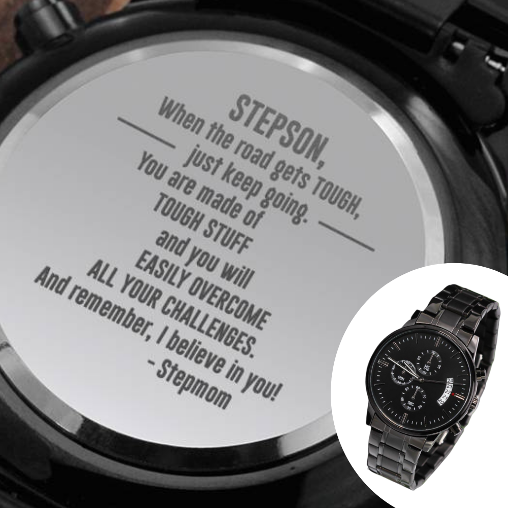 Engraved Watch Gift For Stepson Gift From Stepmom