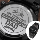 Engraved Watch Gift For Hunting Dad From Daughter, Son