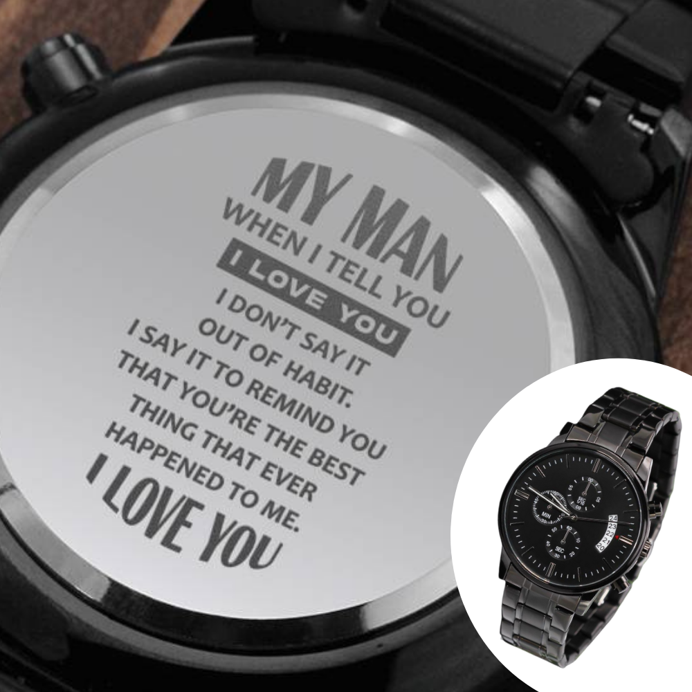 Engraved Watch Gift For Husband Partner Fianc For My Man
