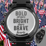 4th Of July USA Watch Gift For Husband - Engraved