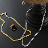 Boyfriend Gift For Men - My Irish Stud Chain Link Necklace