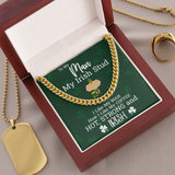 Boyfriend Gift For Men - My Irish Stud Chain Link Necklace
