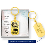 Stepdad Gift - Personalized Dog Tag Key Chain