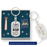 Personalized Father's Day Key Chain Gift From Daughter