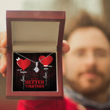 Personalized Names Valentine's Day Necklace - We're Better Together