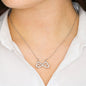 "BEST MOM" HEART-SHAPED INFINITY NECKLACE - (FROM SON)