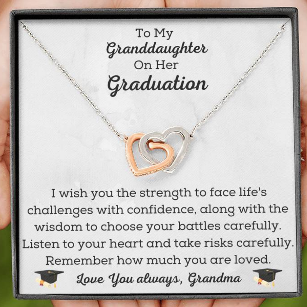 Granddaughter Graduation Necklace Gift
