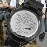 Personalized Custom Watch Groomsmen - Brothers