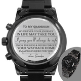 Engraved Watch For Grandson From Grandpa - I'll Always Be Here For You