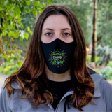 Teachers Change The World Fitted Face Mask and Face Covering, Washable and reusable, non medical grade, Breathable and non voice cancelling,Color Black