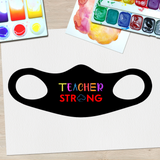 Teacher Strong Fitted Face Mask And Covering