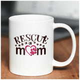 RESCUE MOM 11 OUNCE WHITE COFFEE MUG 