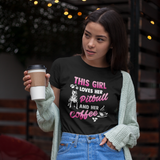 This Girl Loves Her Pitbull And Her Coffee Tee