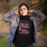 This Girl Loves Her Pitbull And Her Coffee Tee