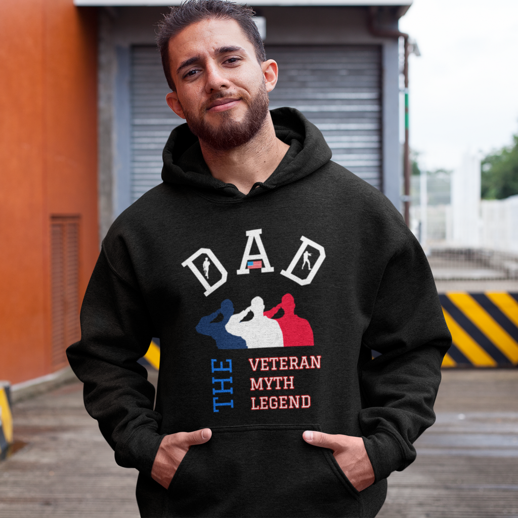 VETERAN DAD THE MYTH - HOODIE