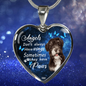 Angels don't always have wings sometimes they have paws luxury heart pendant necklace with engraving on the back option color silver Dog Breed is Havanese