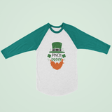 St. Patrick's Day Woman's 3/4" Raglan Tee Shirt - Pinch Proof