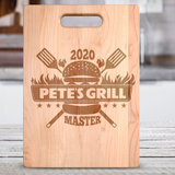 Personalized Names and Date Grill Master Premium Maple Cutting Board. Save 25% Now!Personalize the cutting board with the names and date we'll turn it into a personalized wooden cutting board keepsake that will be treasured for a lifetime.Makes a great Christmas, Birthday or anniversary gift.
