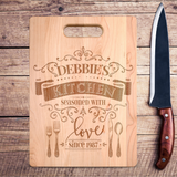 Personalized Names and Date Seasoned With Love Premium Maple Cutting Board. Save 25% Now!Personalize the cutting board with the names and date we'll turn it into a personalized wooden cutting board keepsake that will be treasured for a lifetime.Makes a great Christmas, Birthday or anniversary gift.